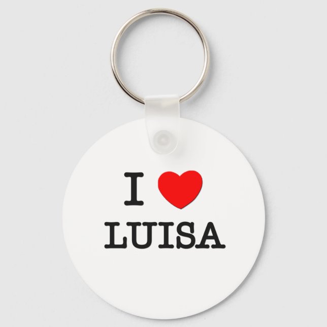 Chaveiro Eu Amo Luisa (Frente)