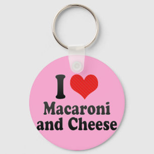 Chaveiro Eu amo Macaroni+e queijo