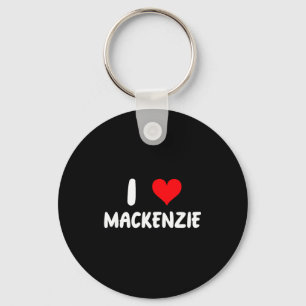 Chaveiro Eu Amo Mackenzie - Coração - Nome 