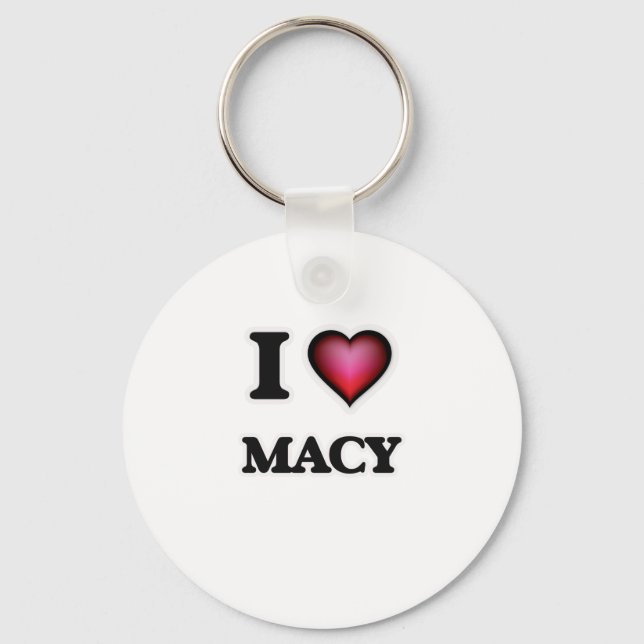 Chaveiro Eu Amo Macy (Frente)