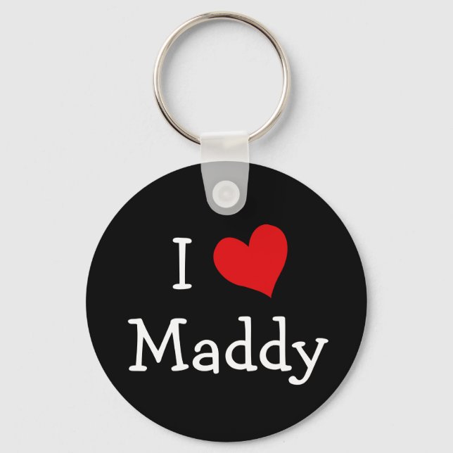 Chaveiro Eu Amo Maddy (Frente)