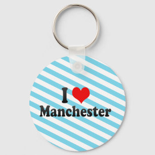 Chaveiro Eu amo Manchester, Reino Unido