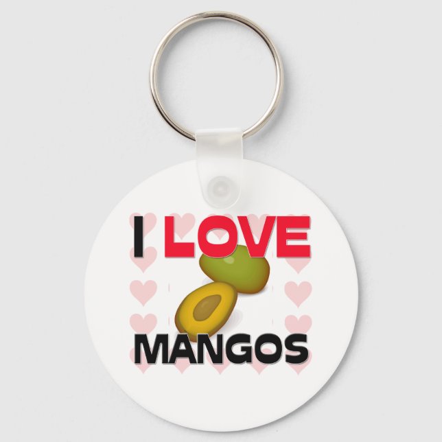 Chaveiro Eu Amo Mangos (Frente)