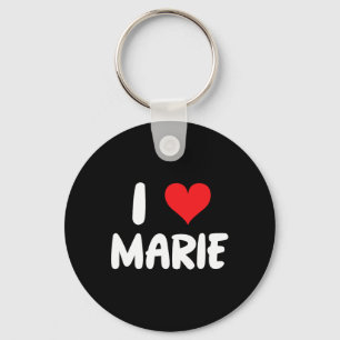 Chaveiro Eu Amo Marie - Coração - Nome