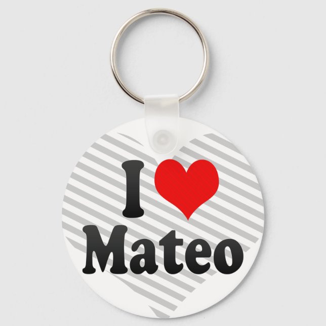 Chaveiro Eu amo Mateo (Frente)