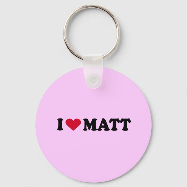 CHAVEIRO EU AMO MATT (Frente)