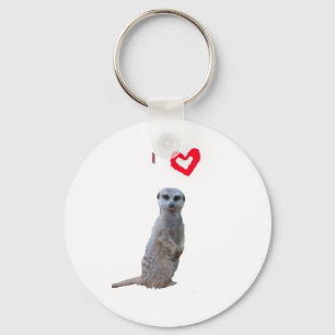 Chaveiro Eu amo Meerkats