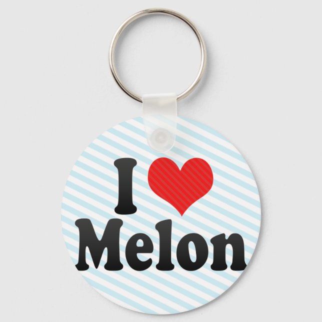 Chaveiro Eu Amo Melon (Frente)
