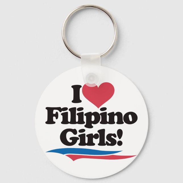 Chaveiro Eu Amo Meninas Filipinas (Frente)