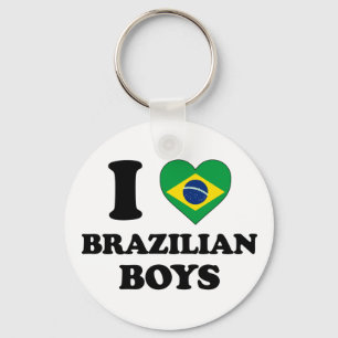 Chaveiro Eu amo meninos brasileiros