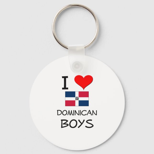 Chaveiro Eu Amo Meninos Dominicanos (Frente)