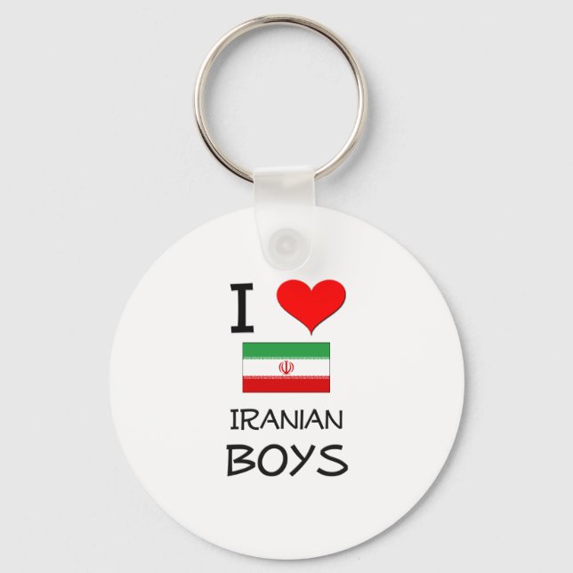 Chaveiro Eu Amo Meninos Iranianos (Frente)