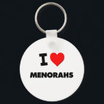 Chaveiro Eu Amo Menorahs<br><div class="desc">Use a ferramenta de busca na minha loja para encontrar outras mercadorias Menorahs. Adoro produtos menorahs disponíveis em camisetas, camisas de suor, camisas de crianças, crianças, adesivos, ímanes, e muito mais roupas menorahs totalmente personalizáveis para suas especificações. Se você gosta do que vê, por favor, conecte-se à minha loja (www.zazzle.com/ilovemyshirt)...</div>