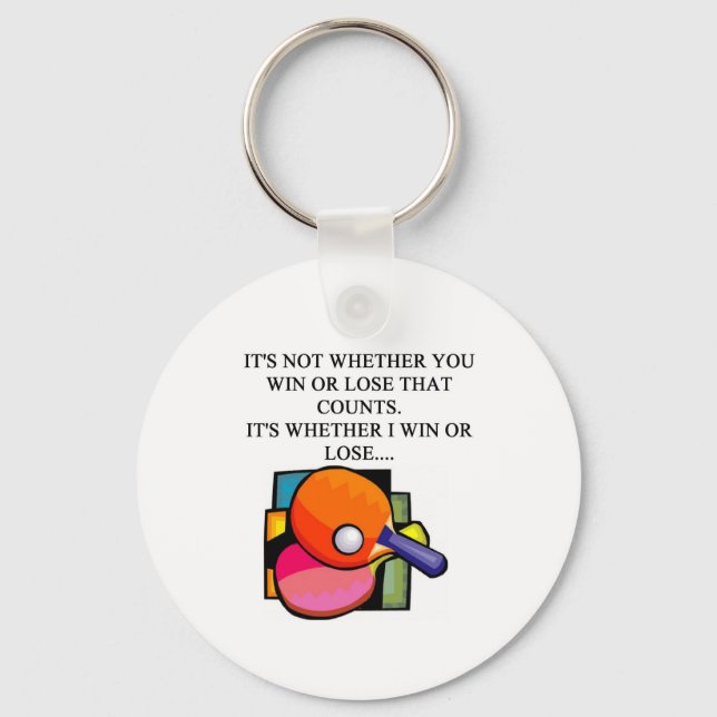 Chaveiro eu amo mesa de tênis (Frente)