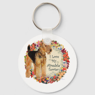 Chaveiro Eu Amo Meu Airedale