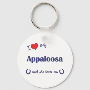 Chaveiro Eu amo meu Appaloosa (o cavalo fêmea)