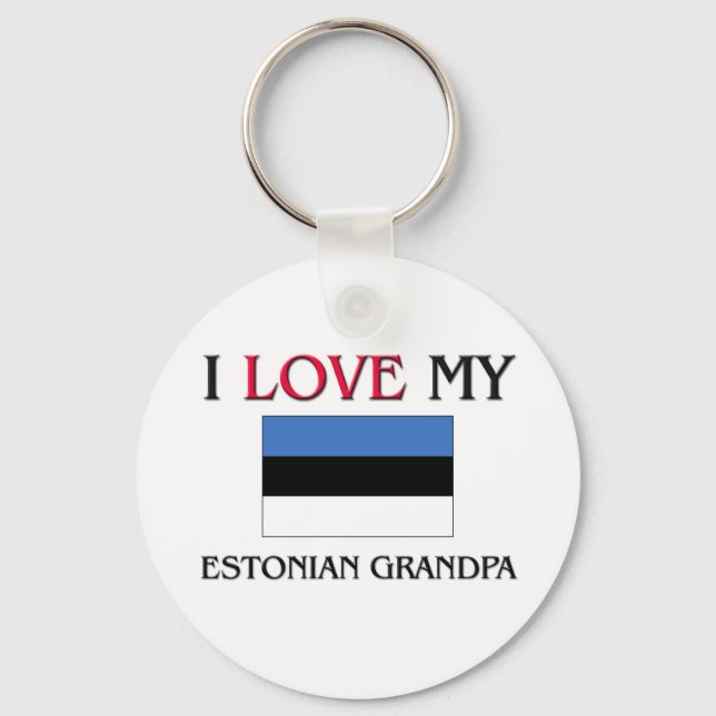 Chaveiro Eu Amo Meu Avô Estoniano (Frente)