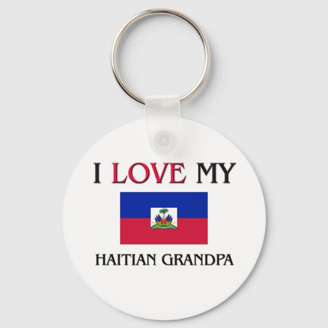 Chaveiro Eu Amo Meu Avô Haitiano (Frente)