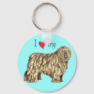 Chaveiro Eu amo meu Bergamasco