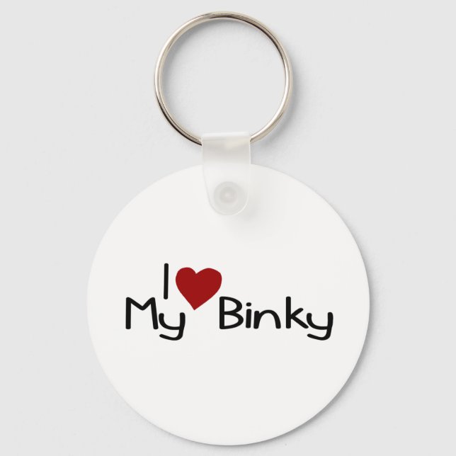 Chaveiro Eu Amo Meu Binky (Frente)