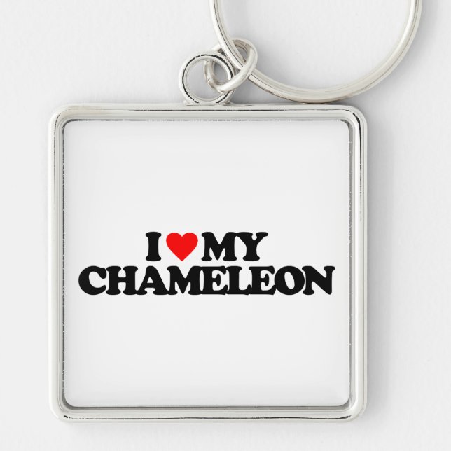 CHAVEIRO EU AMO MEU CAMALEÃO (Frente)