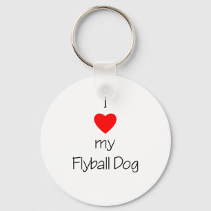 Chaveiro Eu amo meu cão de Flyball