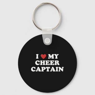Chaveiro Eu Amo Meu Capitão de Cheer, Mãe e Pai de Cheerlea