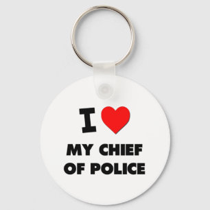 Chaveiro Eu amo meu chefe da polícia