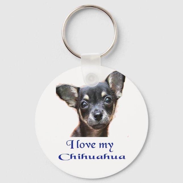 Chaveiro Eu amo meu Chihuahua (Frente)
