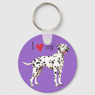 Chaveiro Eu amo meu Dalmatian