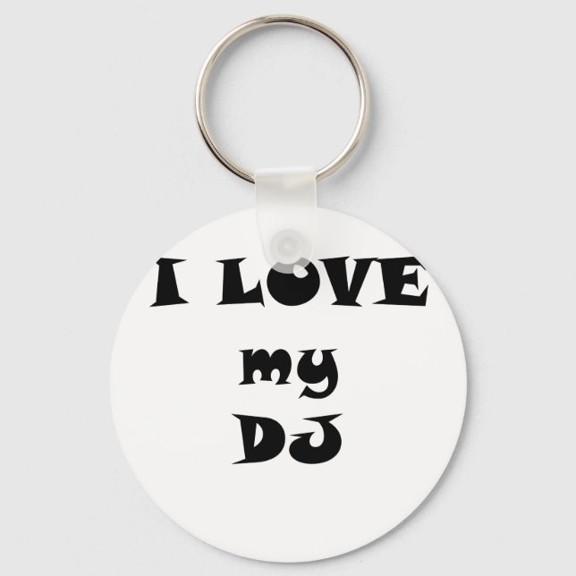 Chaveiro Eu amo meu DJ (Frente)