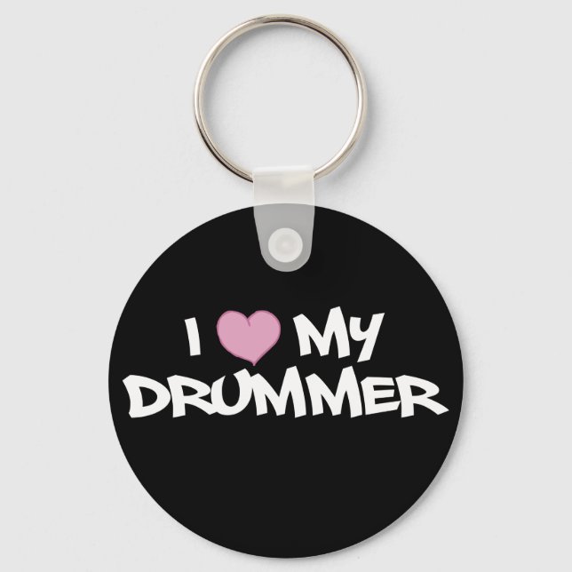 Chaveiro Eu Amo Meu Drummer (Frente)