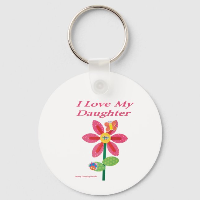 Chaveiro eu amo meu espd da filha (Frente)