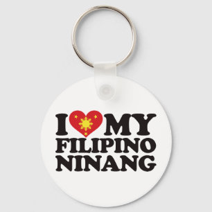 Chaveiro Eu Amo Meu Filipino Ninang