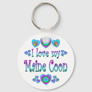 Chaveiro Eu Amo Meu Gato De Maine Coon