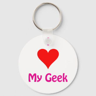 Chaveiro Eu amo meu geek