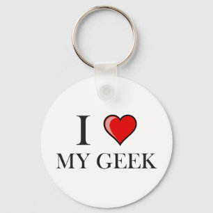 Chaveiro Eu amo meu geek