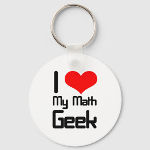Chaveiro Eu amo meu geek da matemática