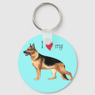 Chaveiro Eu amo meu german shepherd