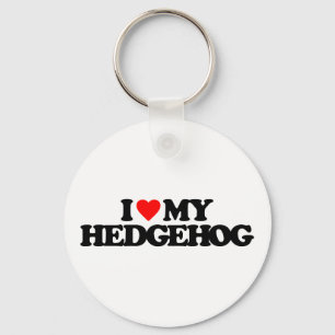 CHAVEIRO EU AMO MEU HEDGEHOG