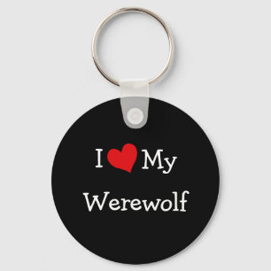 Chaveiro Eu amo meu homem-lobo
