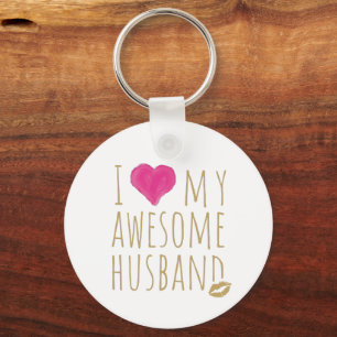 Chaveiro Eu amo meu incrível marido casando no aniversário