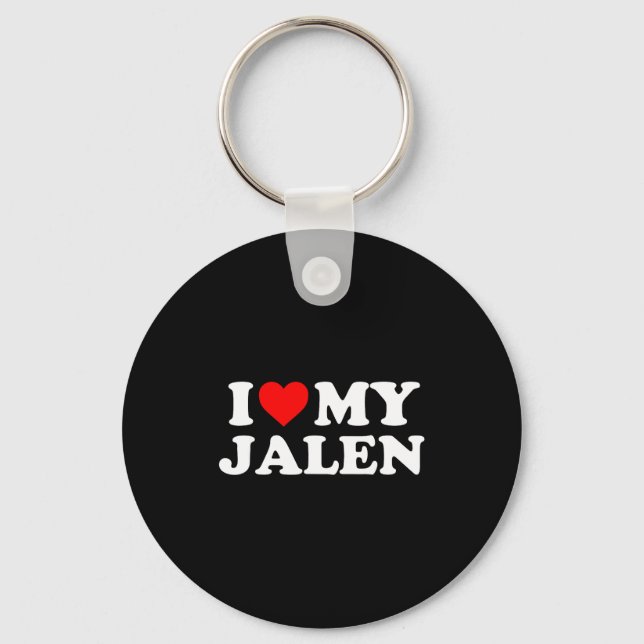 Chaveiro Eu Amo Meu Jalen  (Frente)