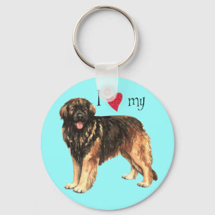 Chaveiro Eu amo meu Leonberger