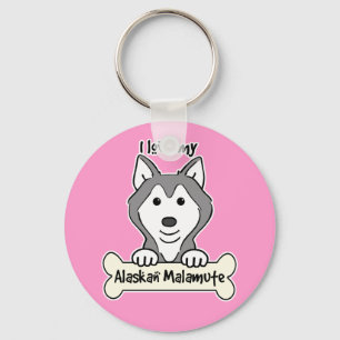 Chaveiro Eu amo meu Malamute do Alasca