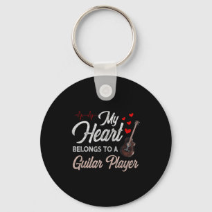 Chaveiro Eu Amo Meu Marido Tocador de Guitarra Presentes pa
