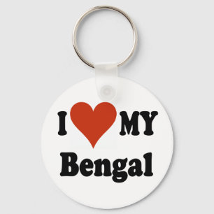 Chaveiro Eu Amo Meu Merchandise Gato Bengala