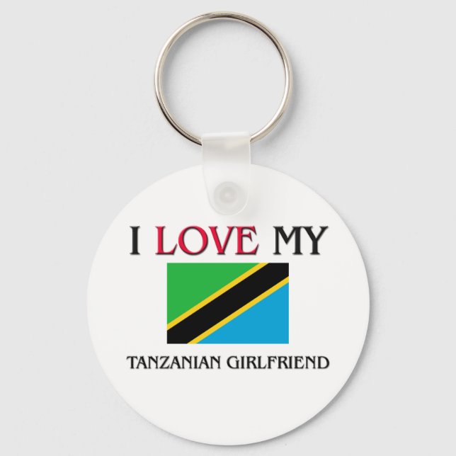 Chaveiro Eu amo meu Namorada tanzaniano (Frente)
