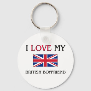 Chaveiro Eu amo meu namorado britânico