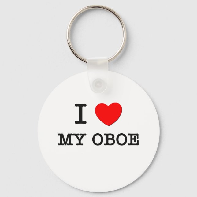Chaveiro Eu Amo Meu Oboe (Frente)